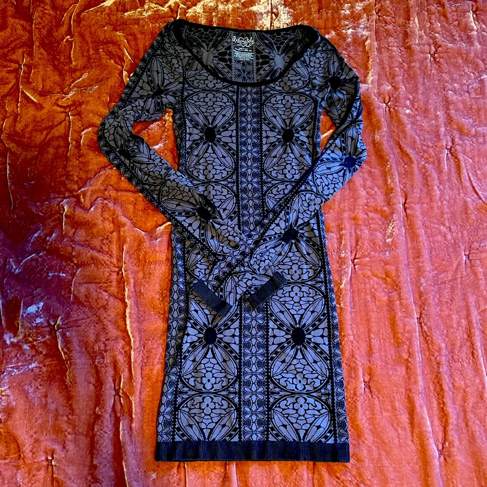 Tight Free People patterned dress